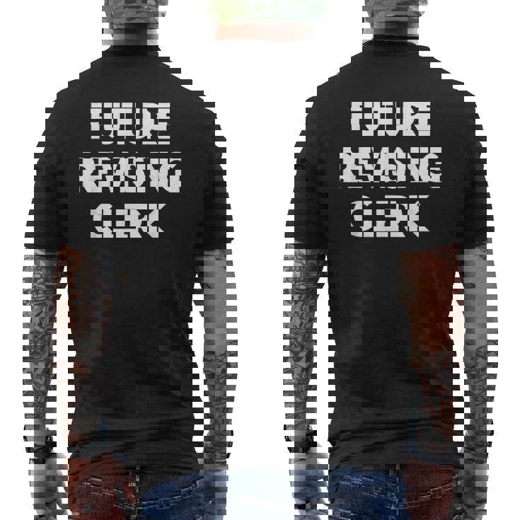 未来改訂店員 メンズTシャツ バックプリント