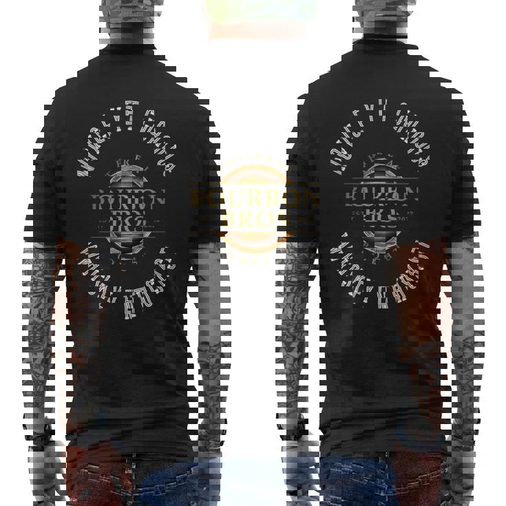 本物のバーボンブラザーズのモットーデザイン。 メンズTシャツ バックプリント