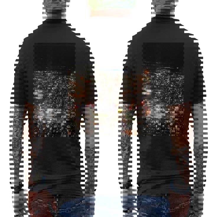 東京の夜景 メンズTシャツ バックプリント