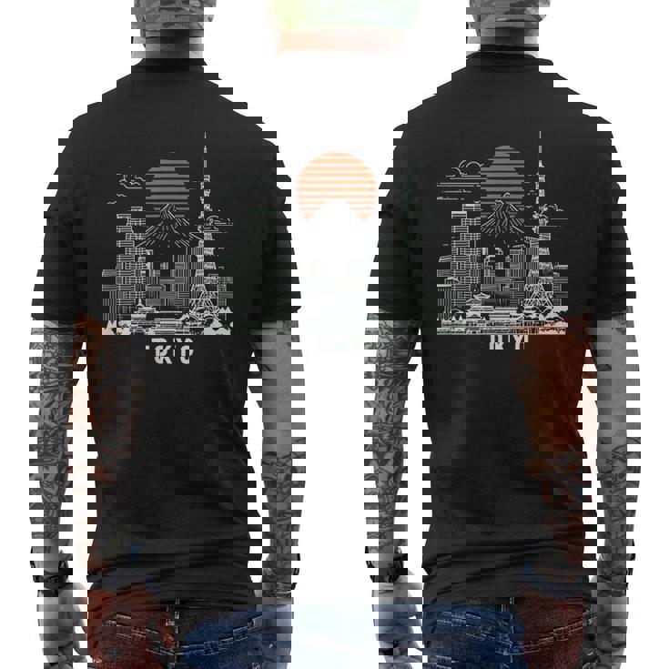 東京スカイライン 日本 富士山 ランドマーク 東京タワー お土産 メンズTシャツ バックプリント