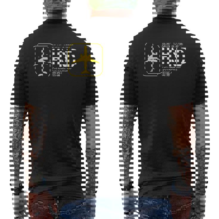 東京国際空港羽田tシャツ メンズTシャツ バックプリント