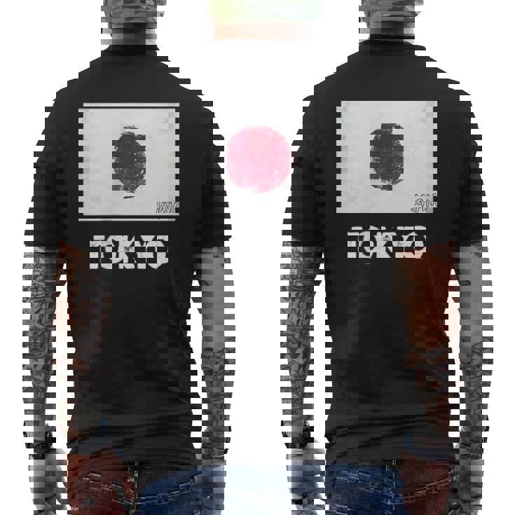 東京日本国旗シャツ メンズTシャツ バックプリント