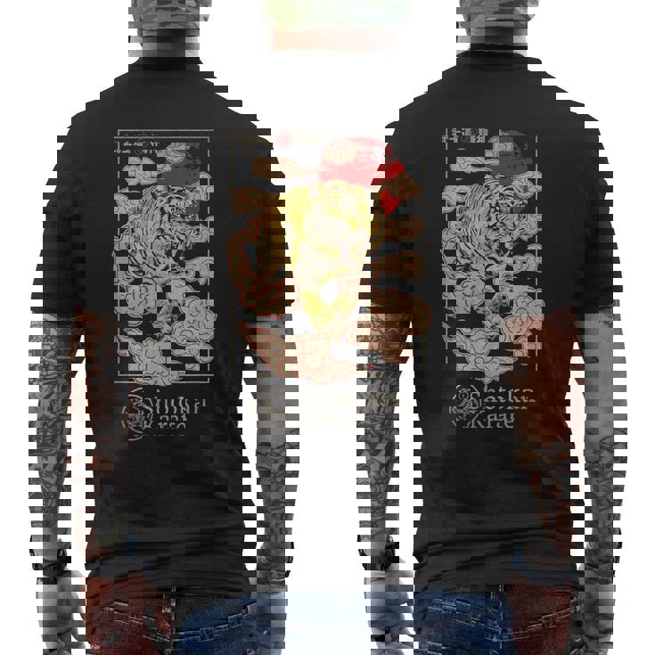 松濤館タイガー空手武道空手道場 メンズTシャツ バックプリント