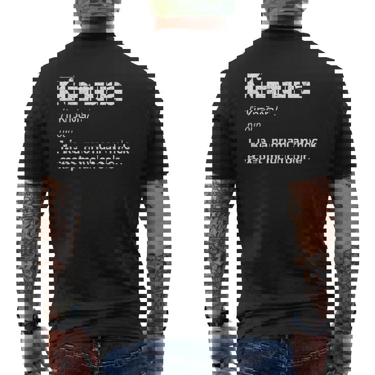 柔術木村ファニーデフィニションbjjtシャツ メンズTシャツ バックプリント