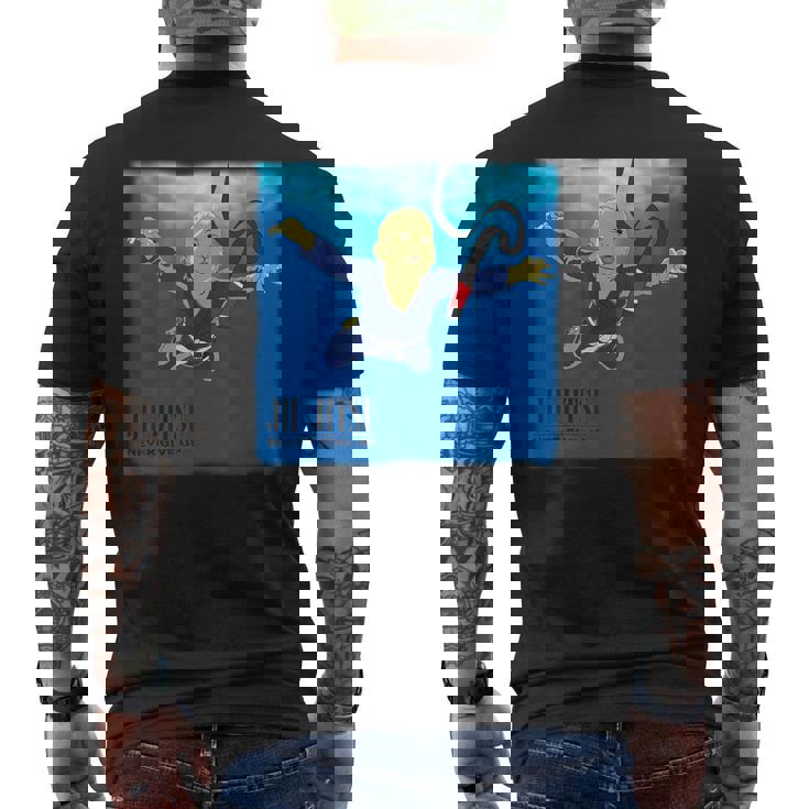 柔術着 Never Give Up You'll Get Bjj ブラックベルト Bjj メンズTシャツ バックプリント