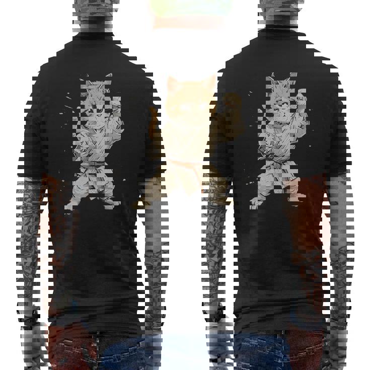 柔道猫 メンズTシャツ バックプリント