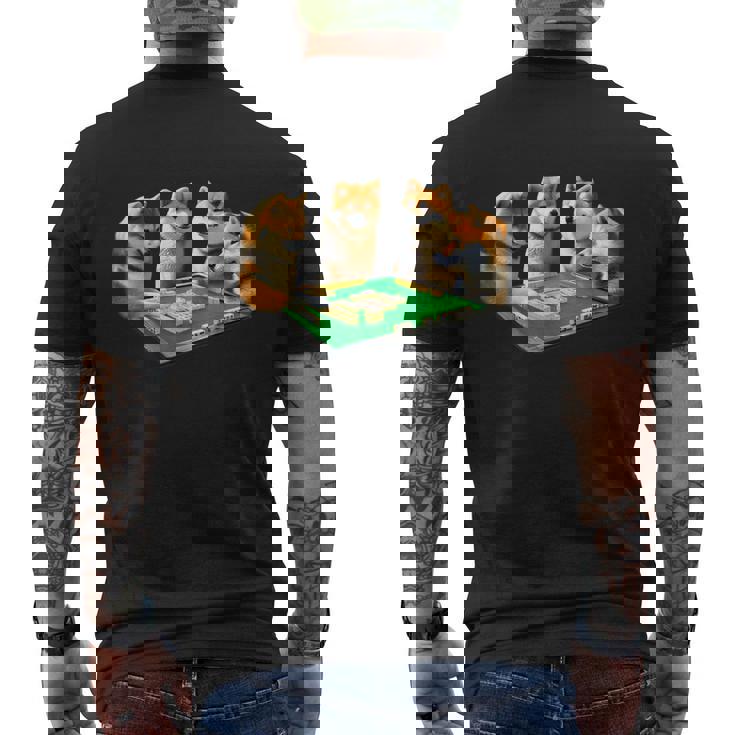 柴犬 イヌ 麻雀 面白いtシャツ 犬 文字入り メンズ おもしろ 面白い 服 おもしろグッズ ネタ 雀士 メンズTシャツ バックプリント