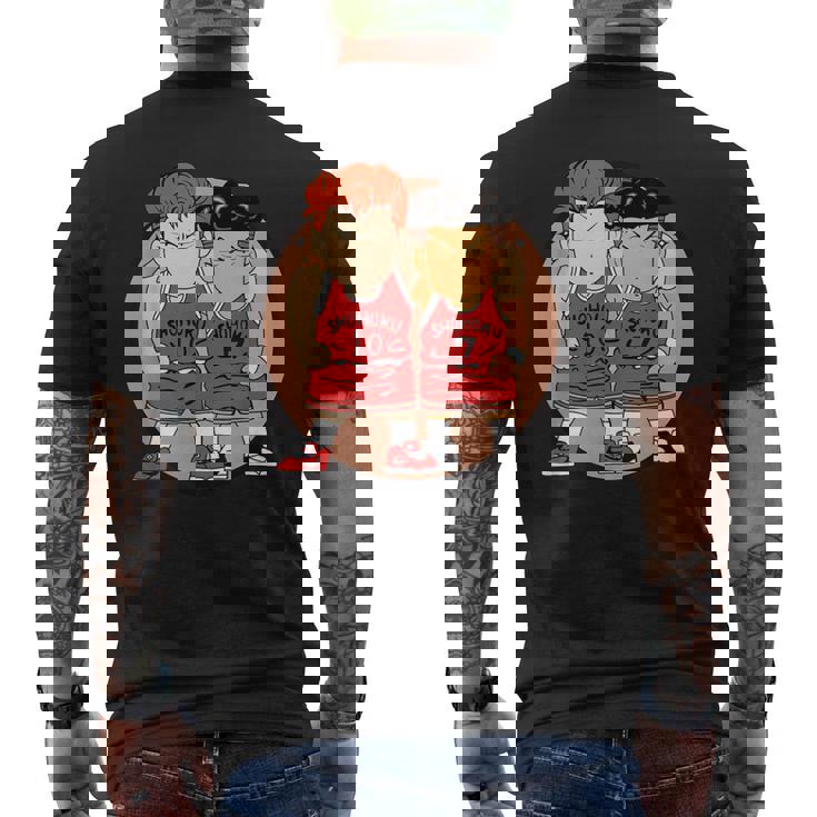 桜木花道と流川楓 メンズTシャツ バックプリント