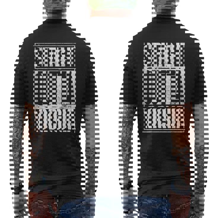 横須賀 ストレート・アウト・オブ・横須賀 メンズTシャツ バックプリント