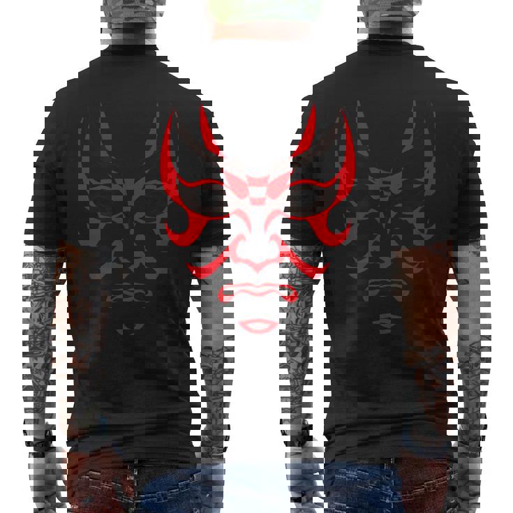 歌舞伎者 にらみ メンズTシャツ バックプリント