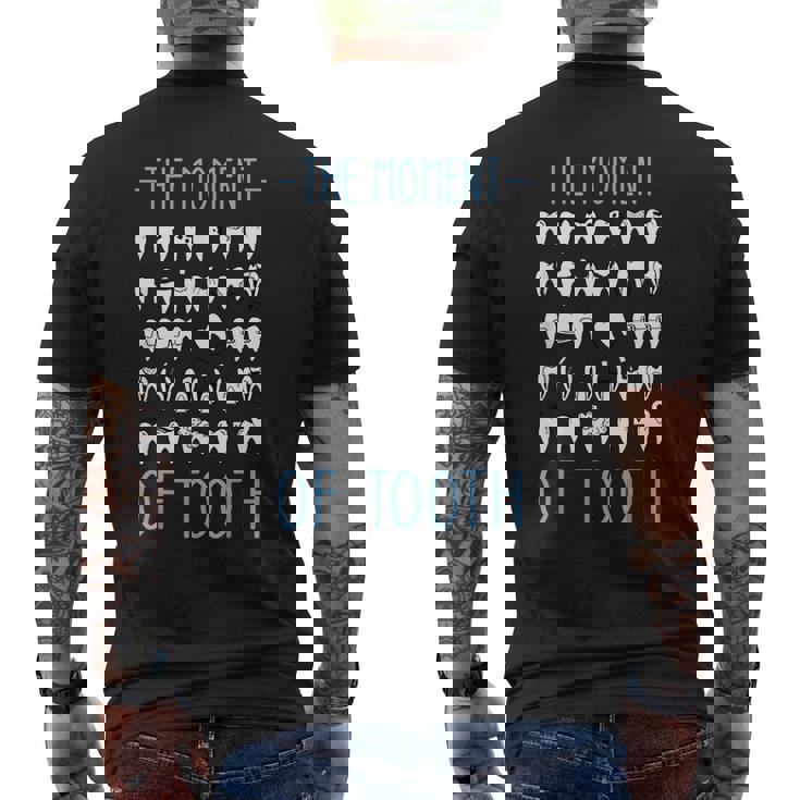 歯医者のための真の異歯の時間 メンズTシャツ バックプリント