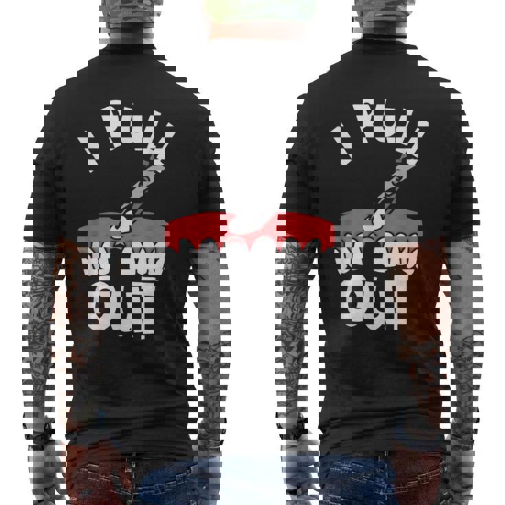 歯科用鉗子を抜く歯医者用器具歯 メンズTシャツ バックプリント