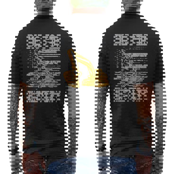 歴史を掘り起こす メンズTシャツ バックプリント