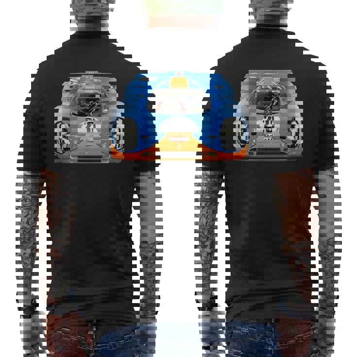 歴史的 1970 Le Mans 917 Gulfintage Race Car 917K メンズTシャツ バックプリント