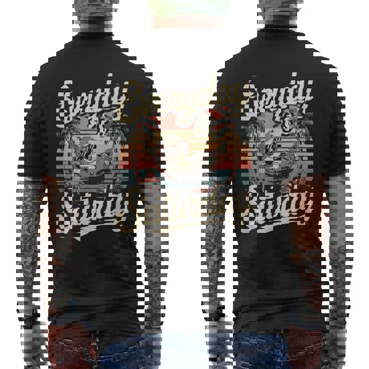 毎日土曜日 メンズTシャツ バックプリント