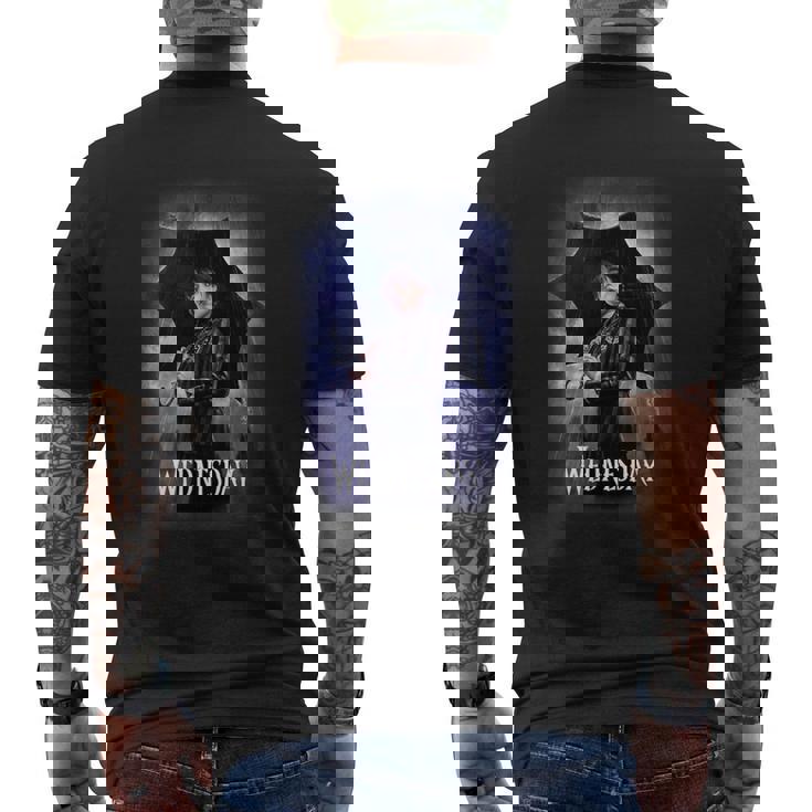 水曜シリーズ 水曜日のポスターアート メンズTシャツ バックプリント