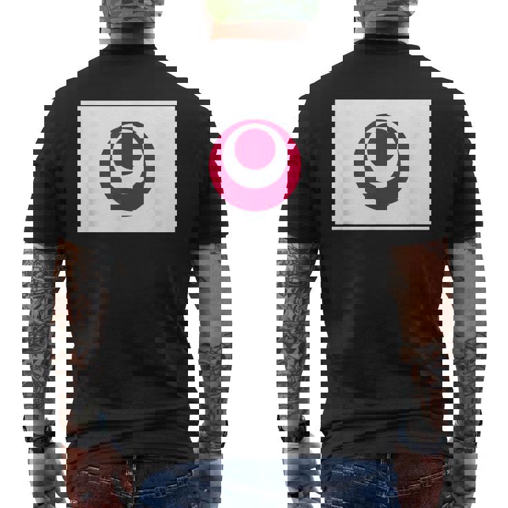 沖縄県旗 メンズTシャツ バックプリント