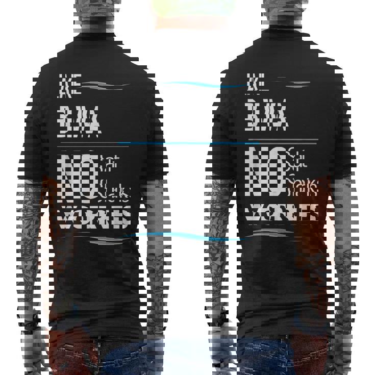 湖 ビワ ファニー メンズTシャツ バックプリント