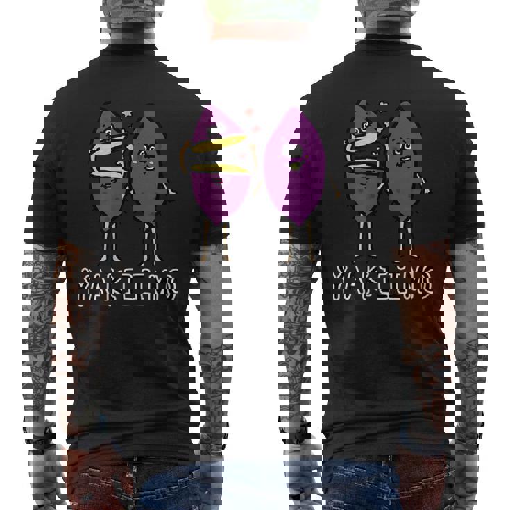 焼き芋さん メンズTシャツ バックプリント