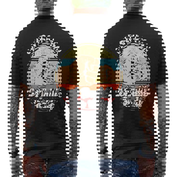 父と息子 ベストバディーズ 面白いお揃い お父さんと息子のギフト メンズTシャツ バックプリント