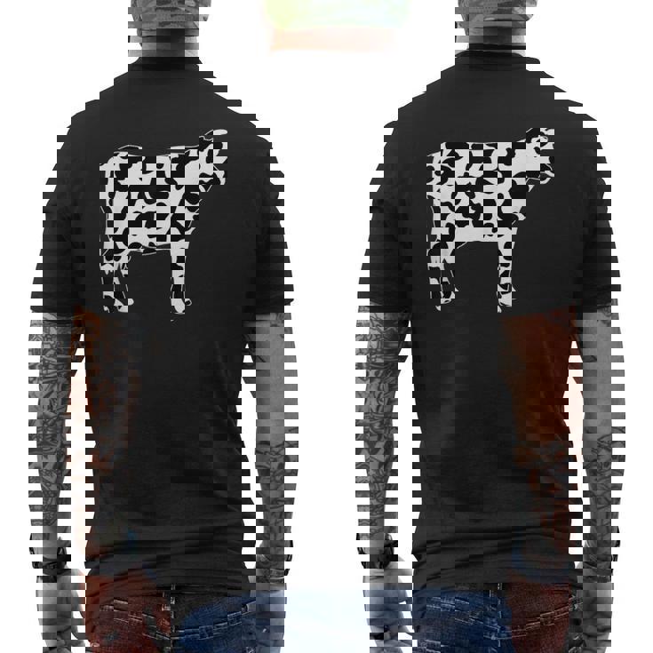 牛柄の服 牛柄 メンズTシャツ バックプリント