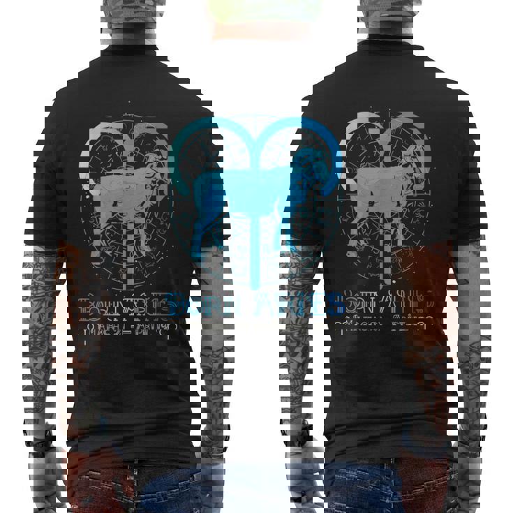 牡羊座 星座 星座 牡羊座 星座 メンズTシャツ バックプリント