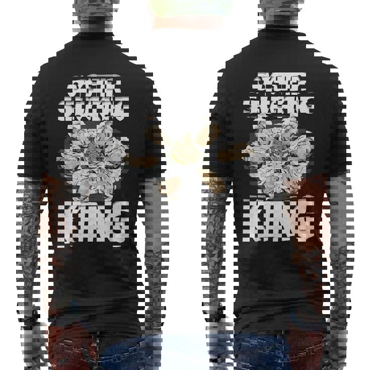 牡蠣を喰わせる王の牡蠣 メンズTシャツ バックプリント