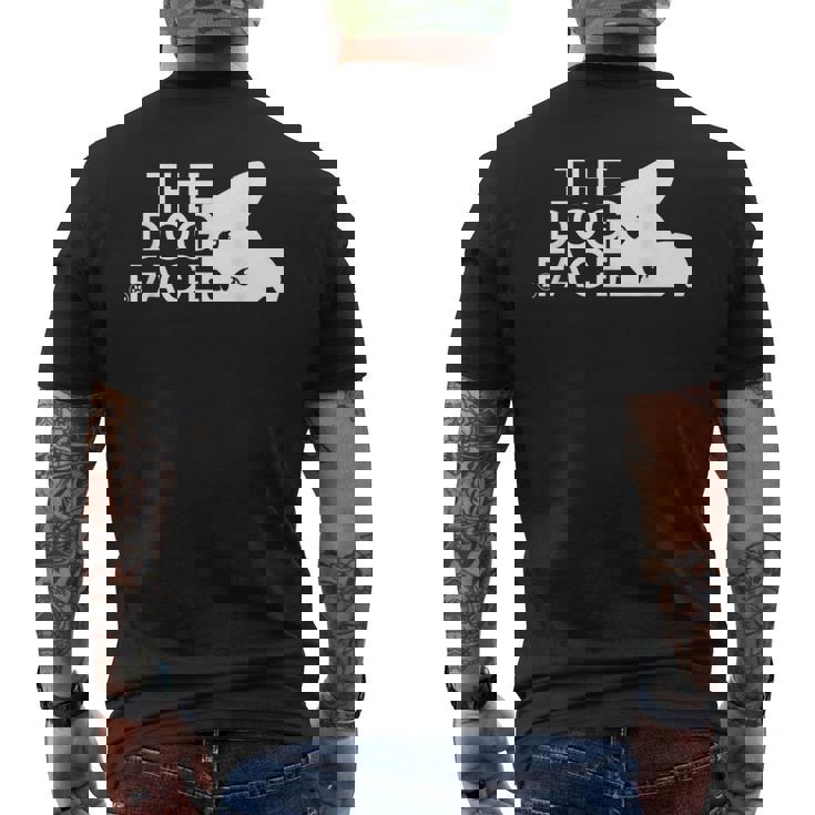 犬の顔のデザイン The Dog Face メンズTシャツ バックプリント