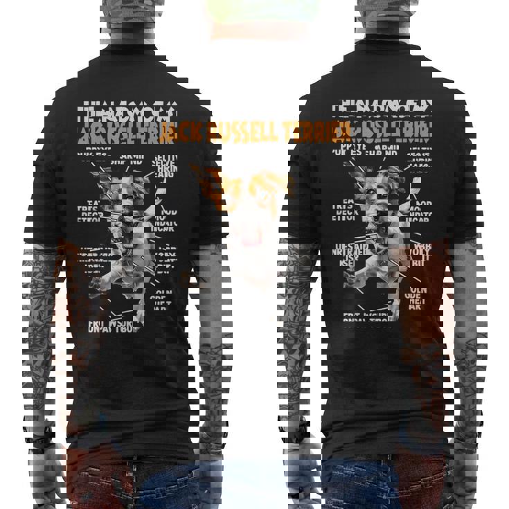 犬の飼い主のための面白いジャック ラッセル テリア ガッシ T メンズTシャツ バックプリント