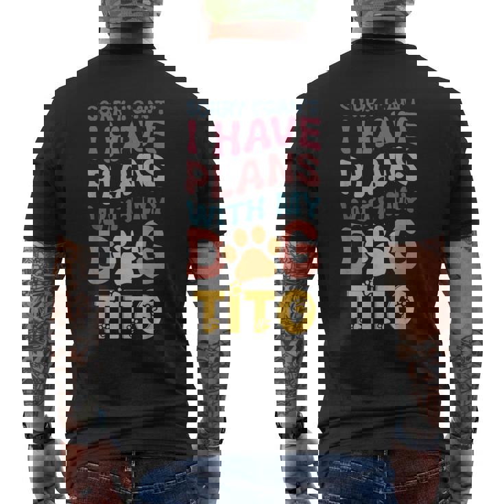 犬名 Tito パーソナライズギフト ビジーウィズ マイドッグ Tito メンズTシャツ バックプリント