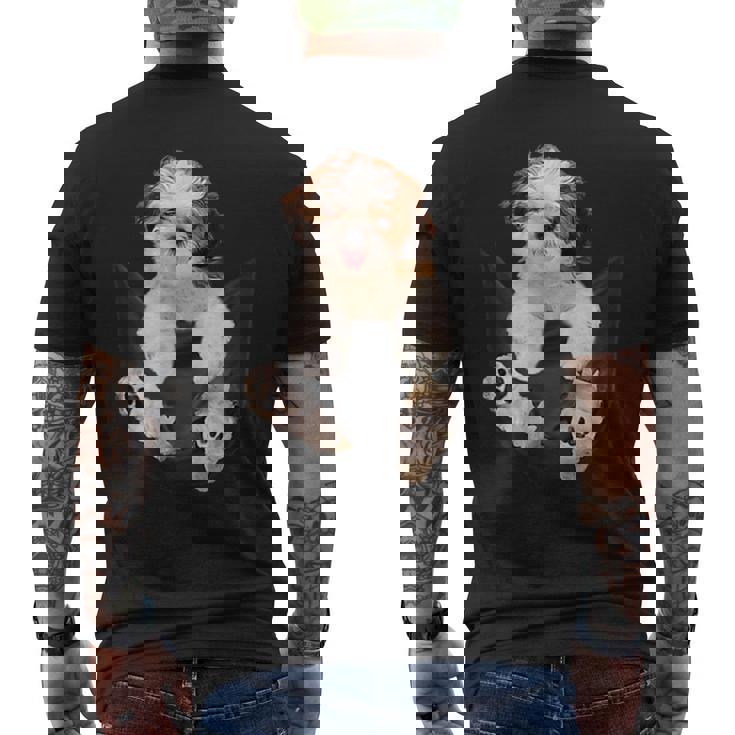 犬好き ギフト シーズー バッグ入り メンズTシャツ バックプリント