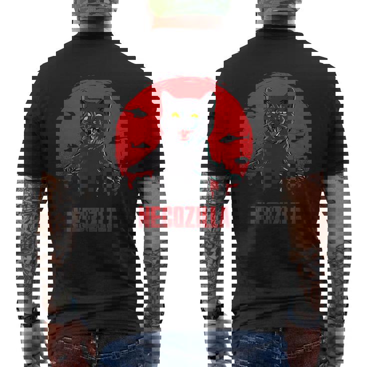 猫 おもしろ ねこ ジョーク 面白い 映画 パロディ メンズTシャツ バックプリント