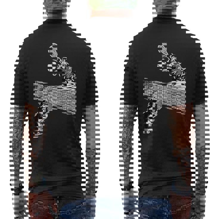 猫 ネコ テニス 面白いtシャツ 文字入り メンズ おもしろ 面白い 服 おもしろグッズ ネタ 浮世絵 メンズTシャツ バックプリント