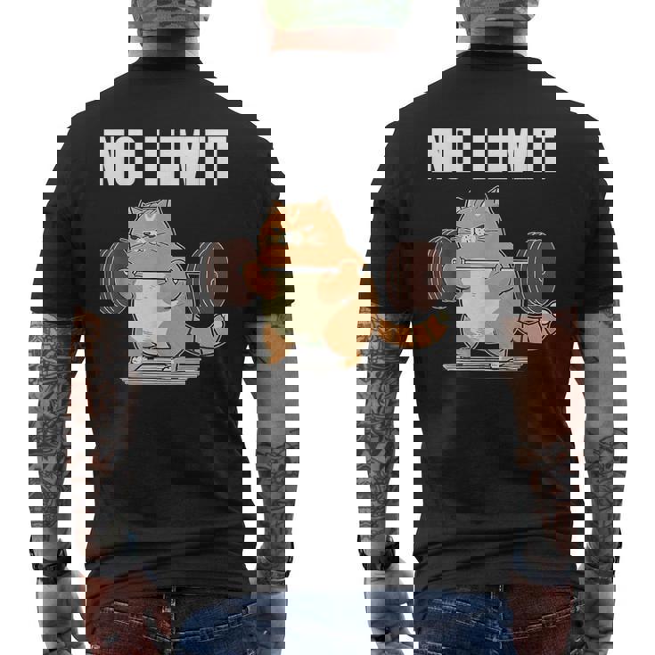 猫 ネコ 面白いtシャツ 筋トレ おもしろ 文字入り 面白い 服 おもしろグッズ 文字tシャツ ネタ ニャンコ メンズ メンズTシャツ バックプリント