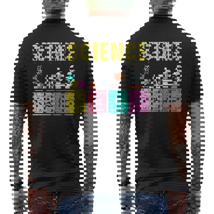 理科 先生 おもしろい 物理学者 物理学 先生 学生 メンズTシャツ バックプリント