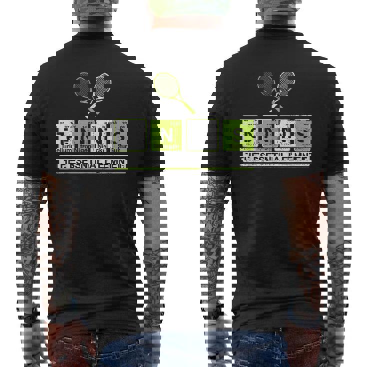 理科 先生 化学 教授 テニス 選手 スポーツ メンズTシャツ バックプリント