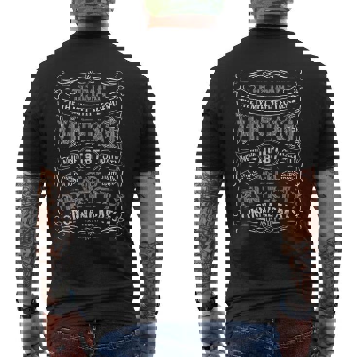 男性 神話 伝説 ヴィンテージ 1967 誕生年 誕生日 メンズTシャツ バックプリント