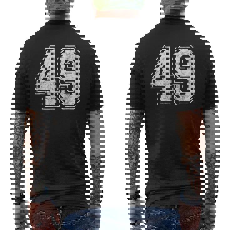 番号 49 メンズTシャツ バックプリント