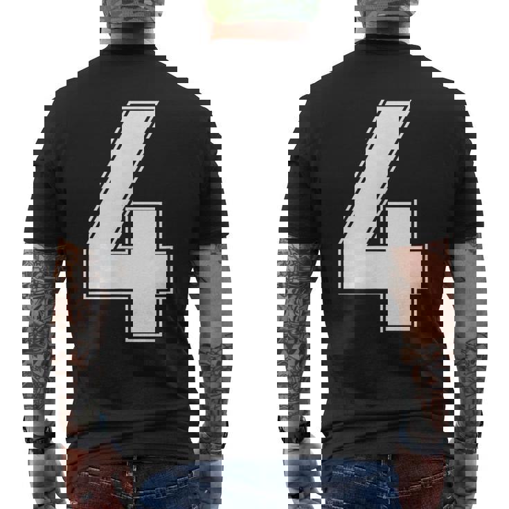 番号4 Fourports アスレチック チーム ジャージー バーシティ ユニフォーム メンズTシャツ バックプリント