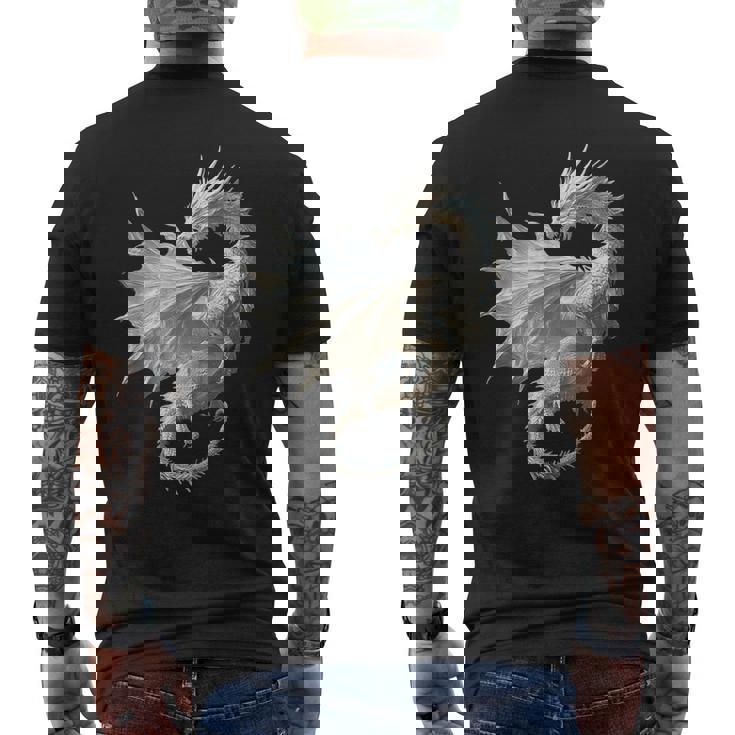 白龍 グラフィック 神話イラスト 白龍 メンズTシャツ バックプリント