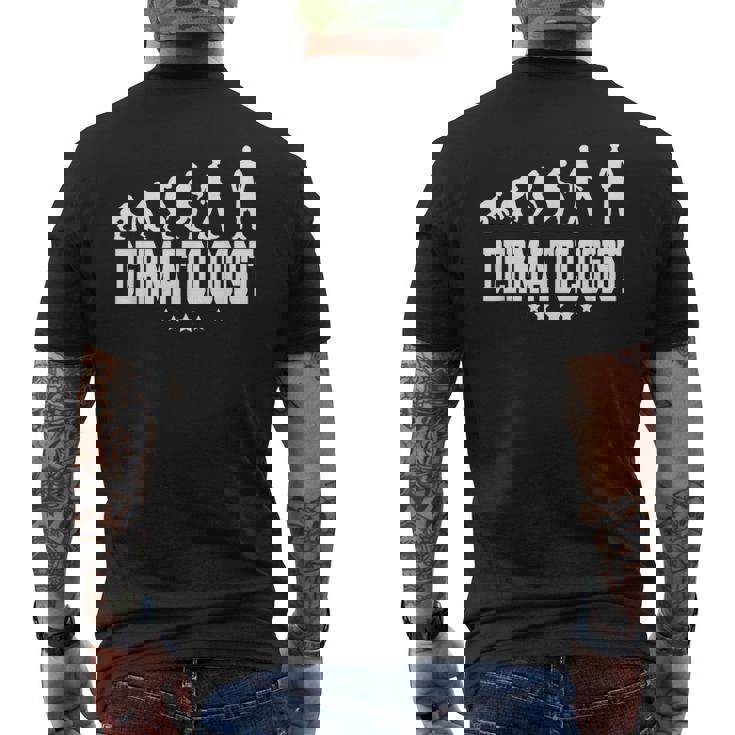 皮膚科医の進化 メンズTシャツ バックプリント