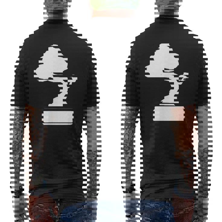 盆栽-ケンガイホキダチマツジュニパー盆栽 メンズTシャツ バックプリント