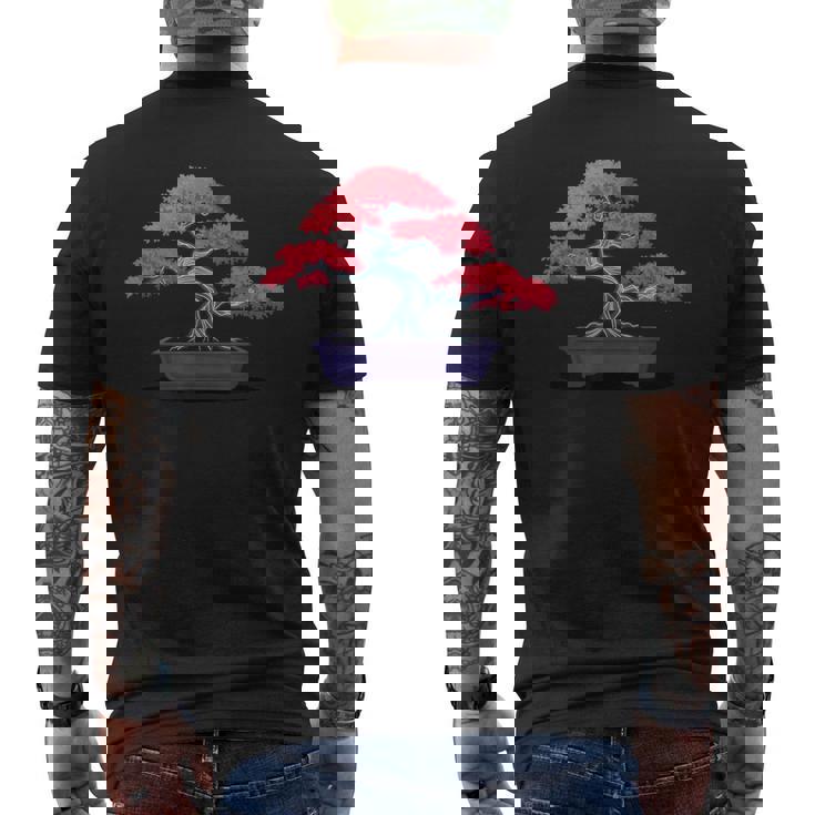 盆栽 木 メンズTシャツ バックプリント