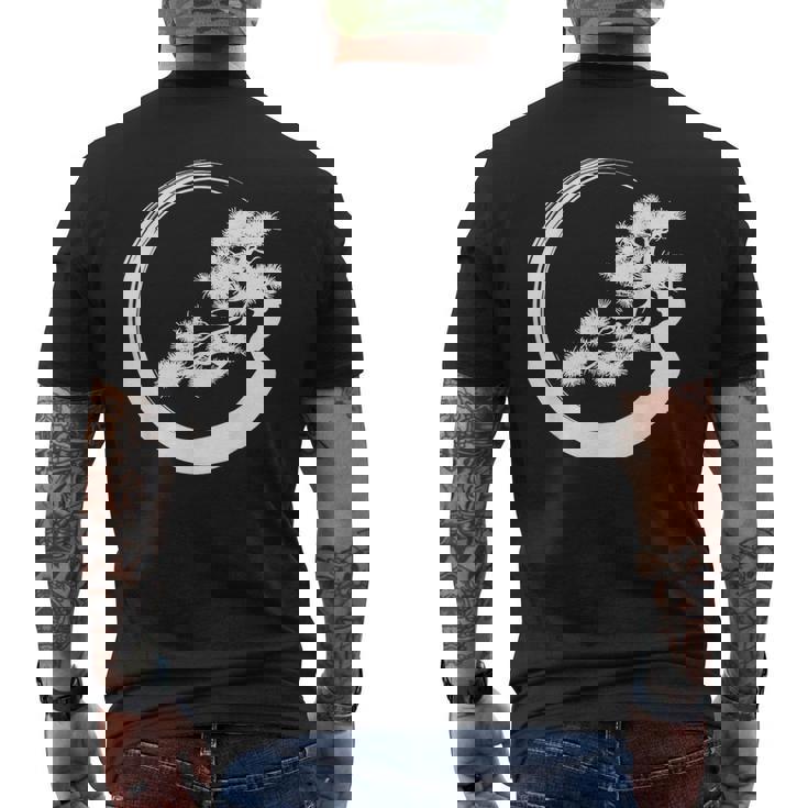 盆栽 木 和 デザイン 盆栽 ミニマリスト 木 恋人 メンズTシャツ バックプリント