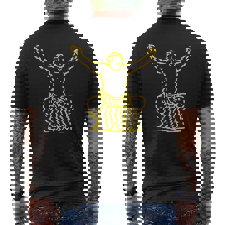 相撲の勝利 メンズTシャツ バックプリント