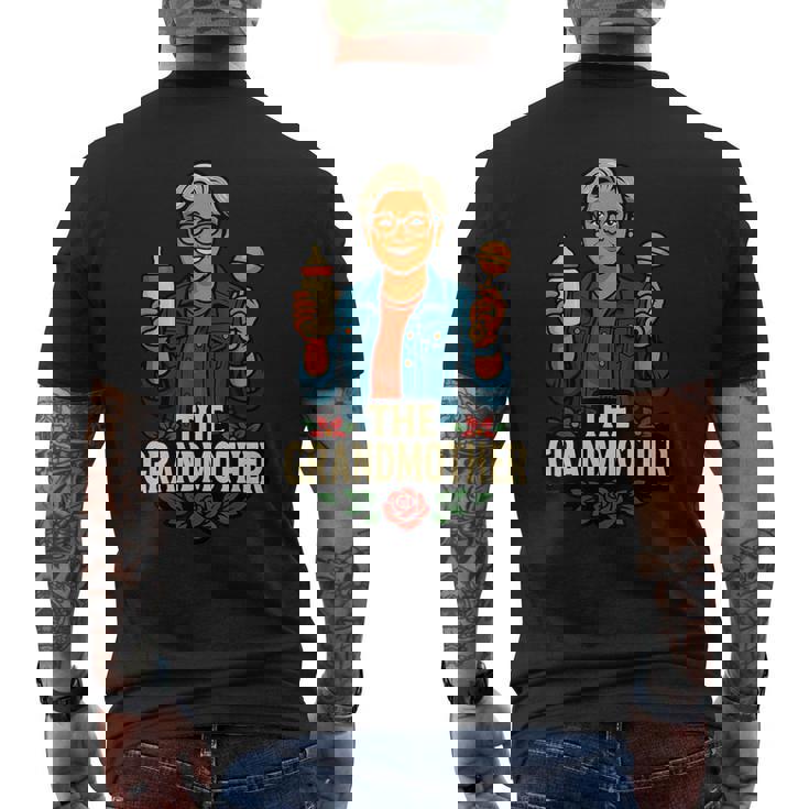 祖母のおばあちゃんのおばあちゃんのおもしろいデザイン メンズTシャツ バックプリント