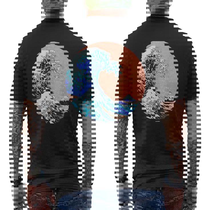 神奈川の偉大な波 日本製 メンズTシャツ バックプリント