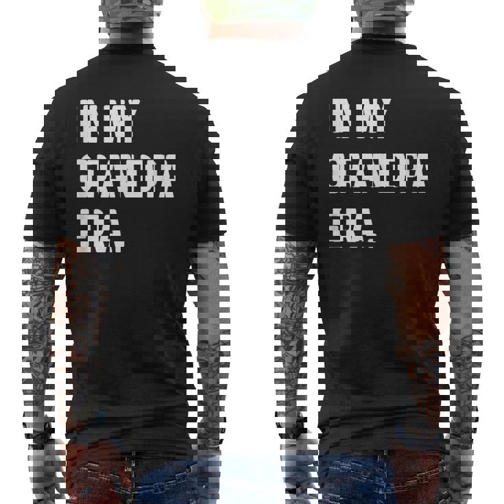 私のおじいちゃんの時代-新しいおじいちゃんパパ メンズTシャツ バックプリント