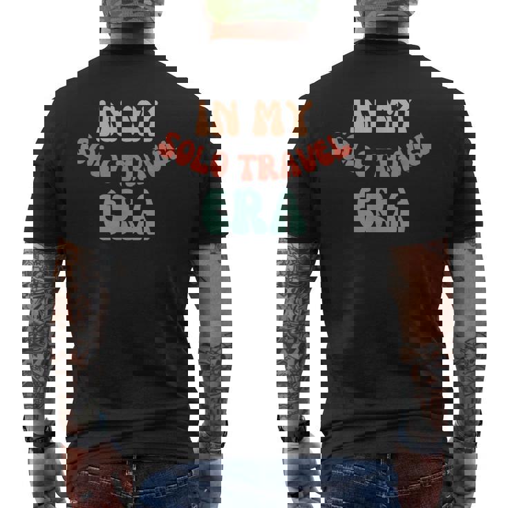 私の一人旅の時代一人旅おもしろい メンズTシャツ バックプリント