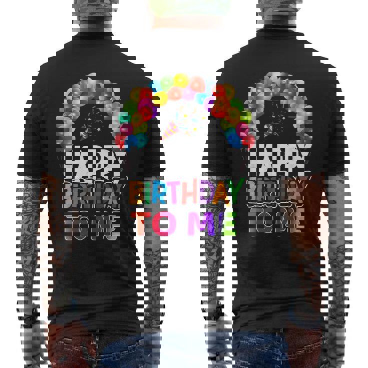 私の誕生日です私にお誕生日おめでとう メンズTシャツ バックプリント